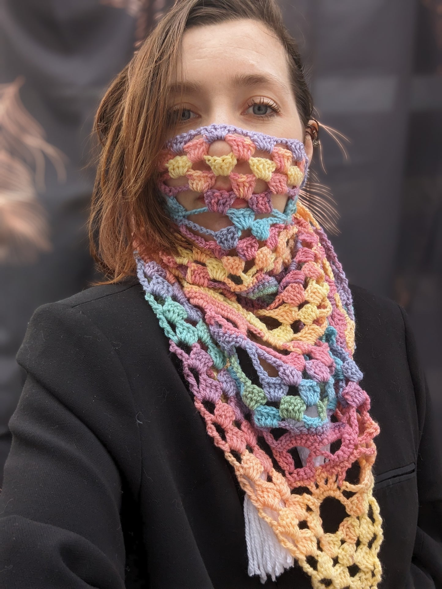 Rainbow scarf