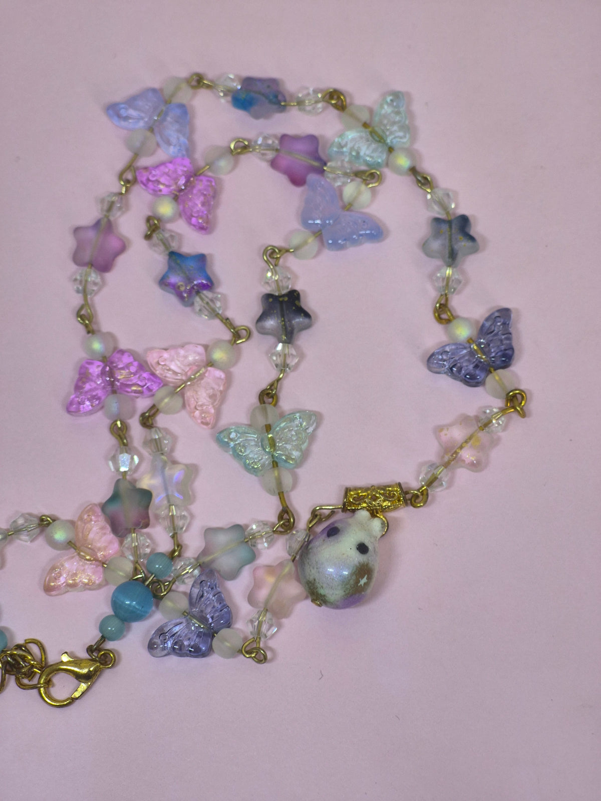 COLIER EN PERLE ET FIMO