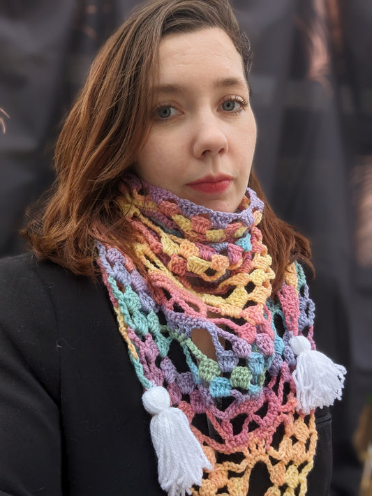 Rainbow scarf